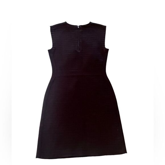 Tory Burch Mini Sheath Dress Black Crew Neck Sleeveless XS - Picture 4 of 6